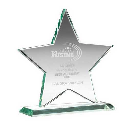 JADE GLASS STAR (10mm THICK)