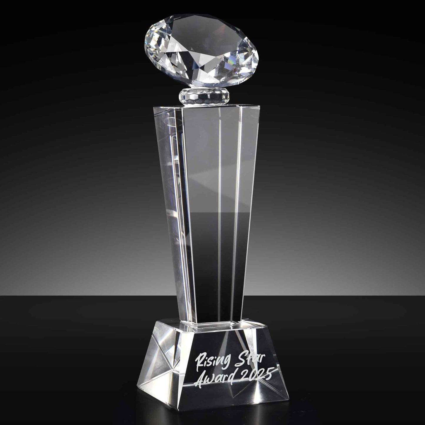 Phoenix Column Diamond Crystal Award 19.5cm (7 3/4")