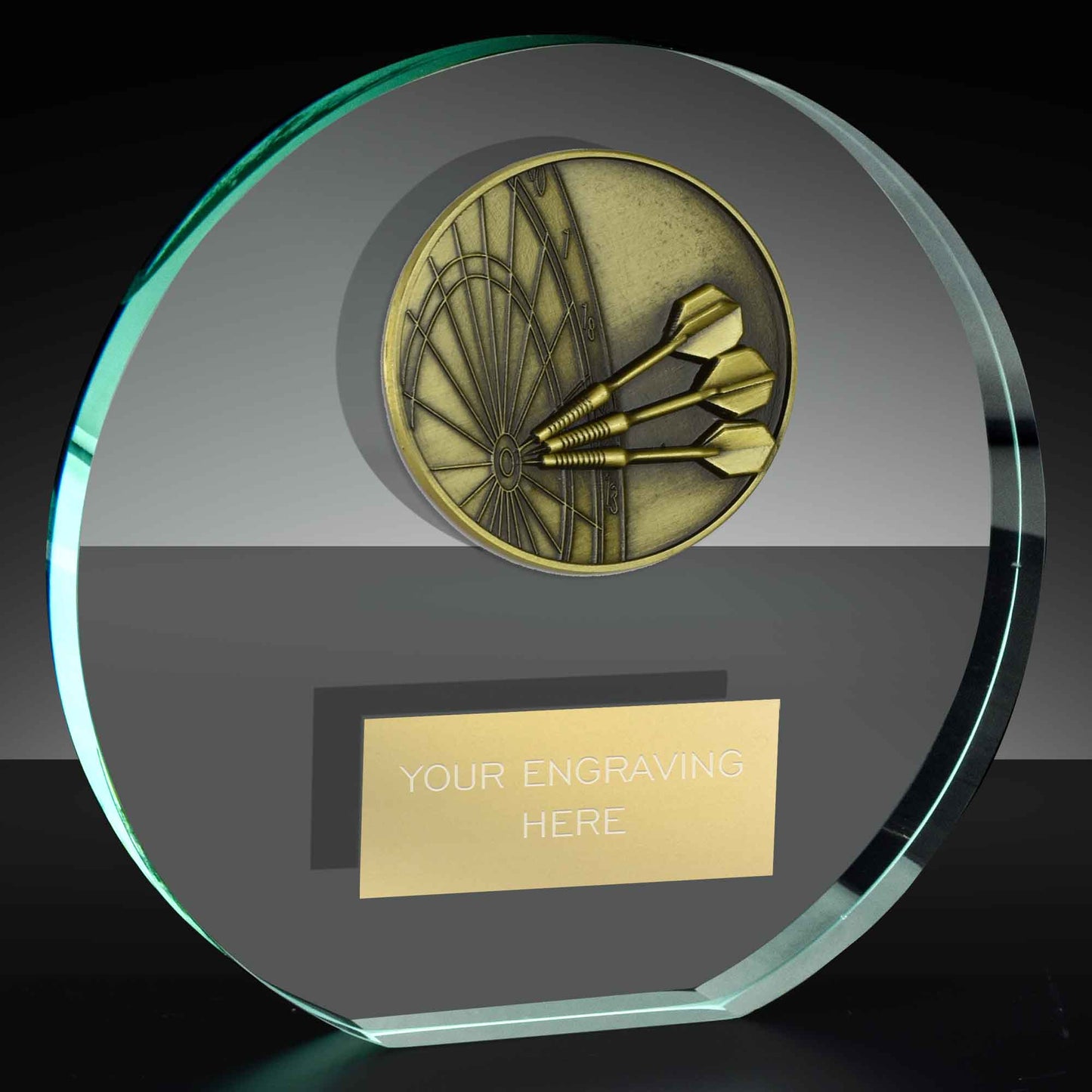 Classic Darts Poppy Glass Award 14cm (5 1/2")