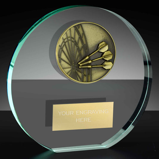 Classic Darts Poppy Glass Award 12cm (4 3/4")