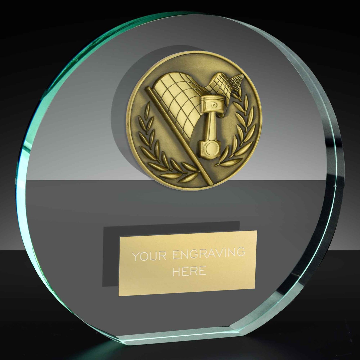Classic Motorsport Poppy Glass Award 14cm (5 1/2")