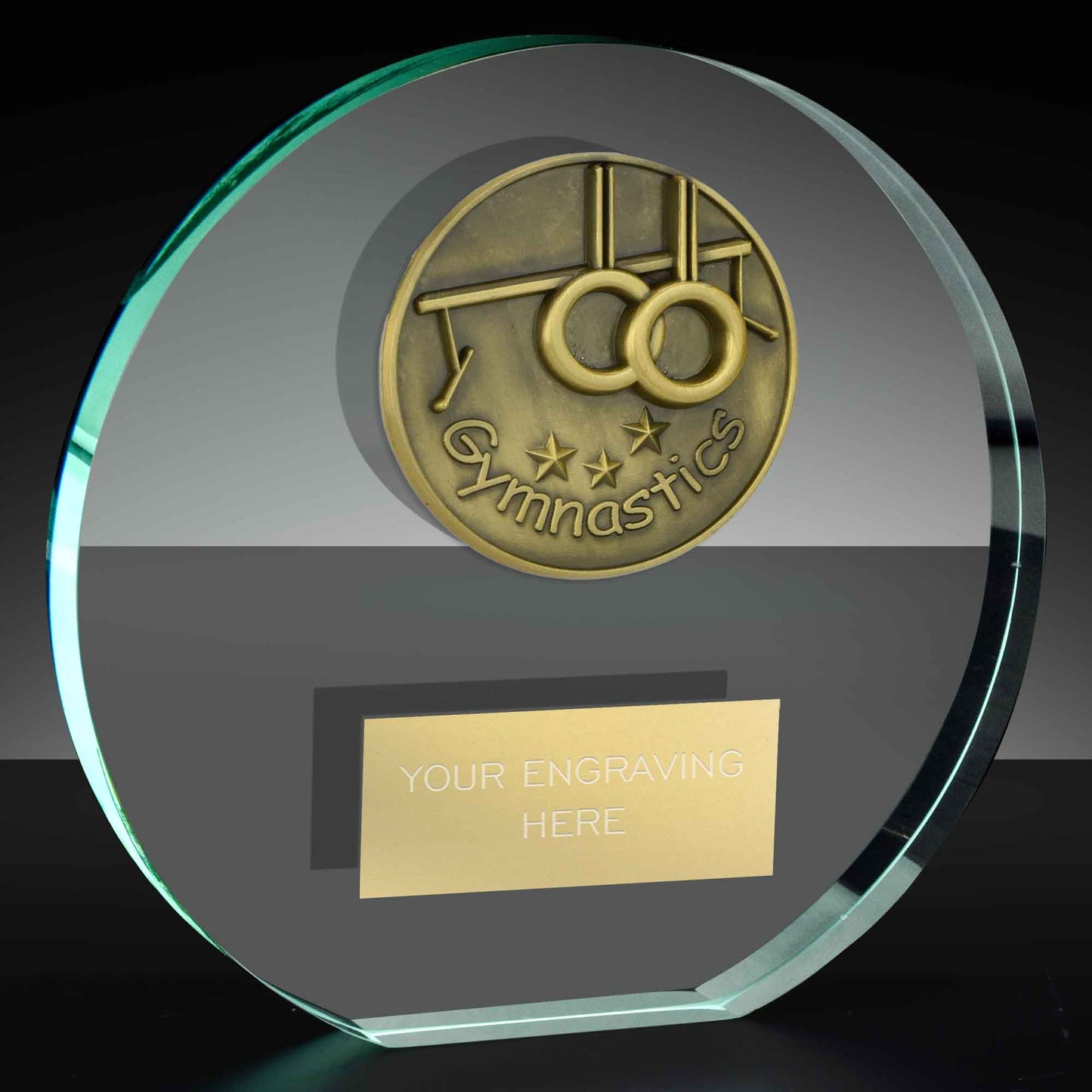 Classic Gymnastics Poppy Glass Award 10cm (4")