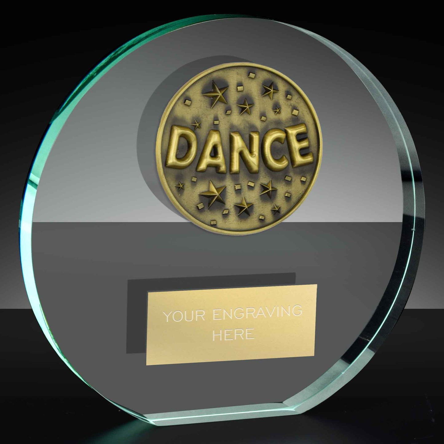 Classic Dance Poppy Glass Award 10cm (4")
