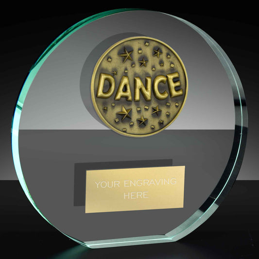 Classic Dance Poppy Glass Award 10cm (4")