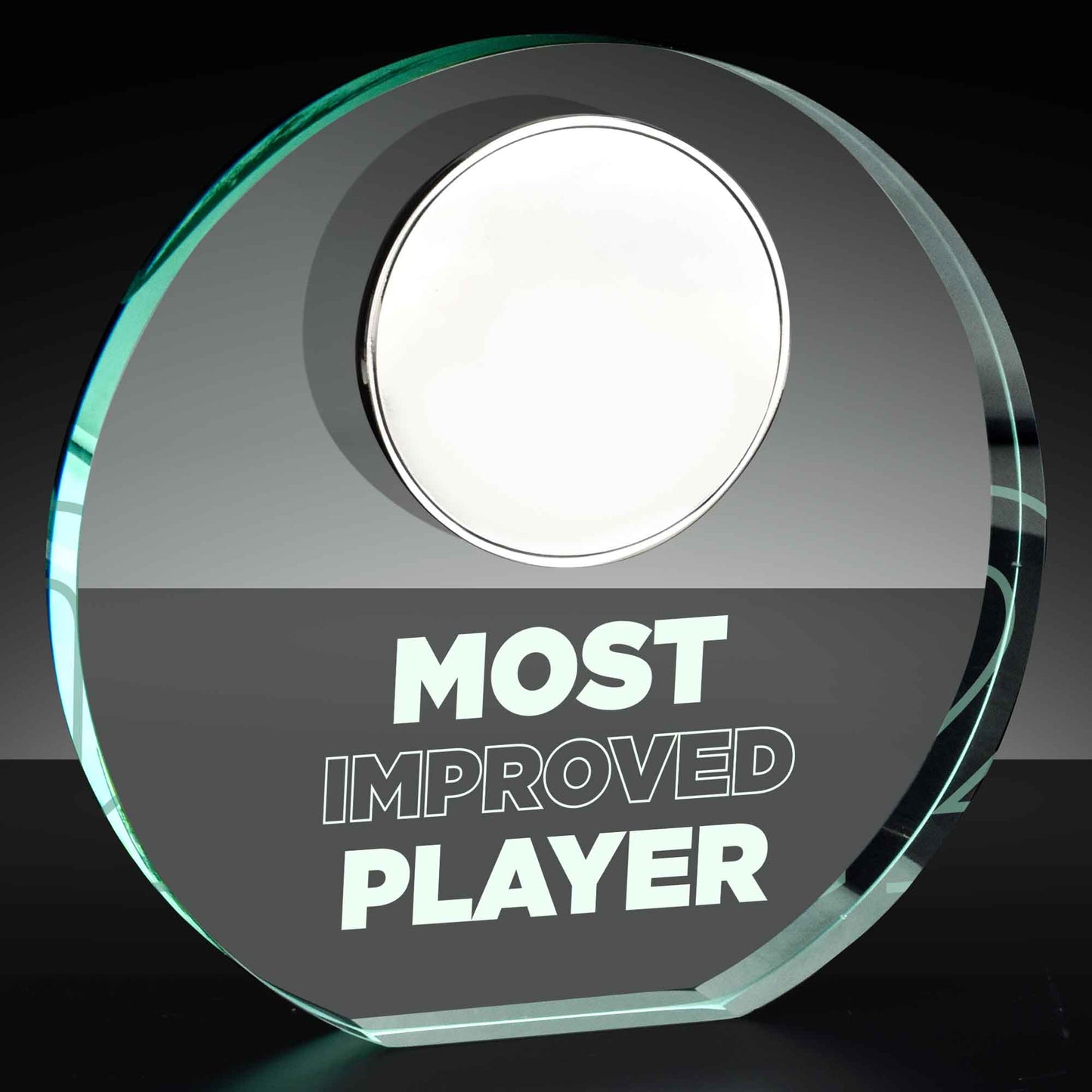 Poppy Most Improved Player Jade Glass 12cm (4 3/4")