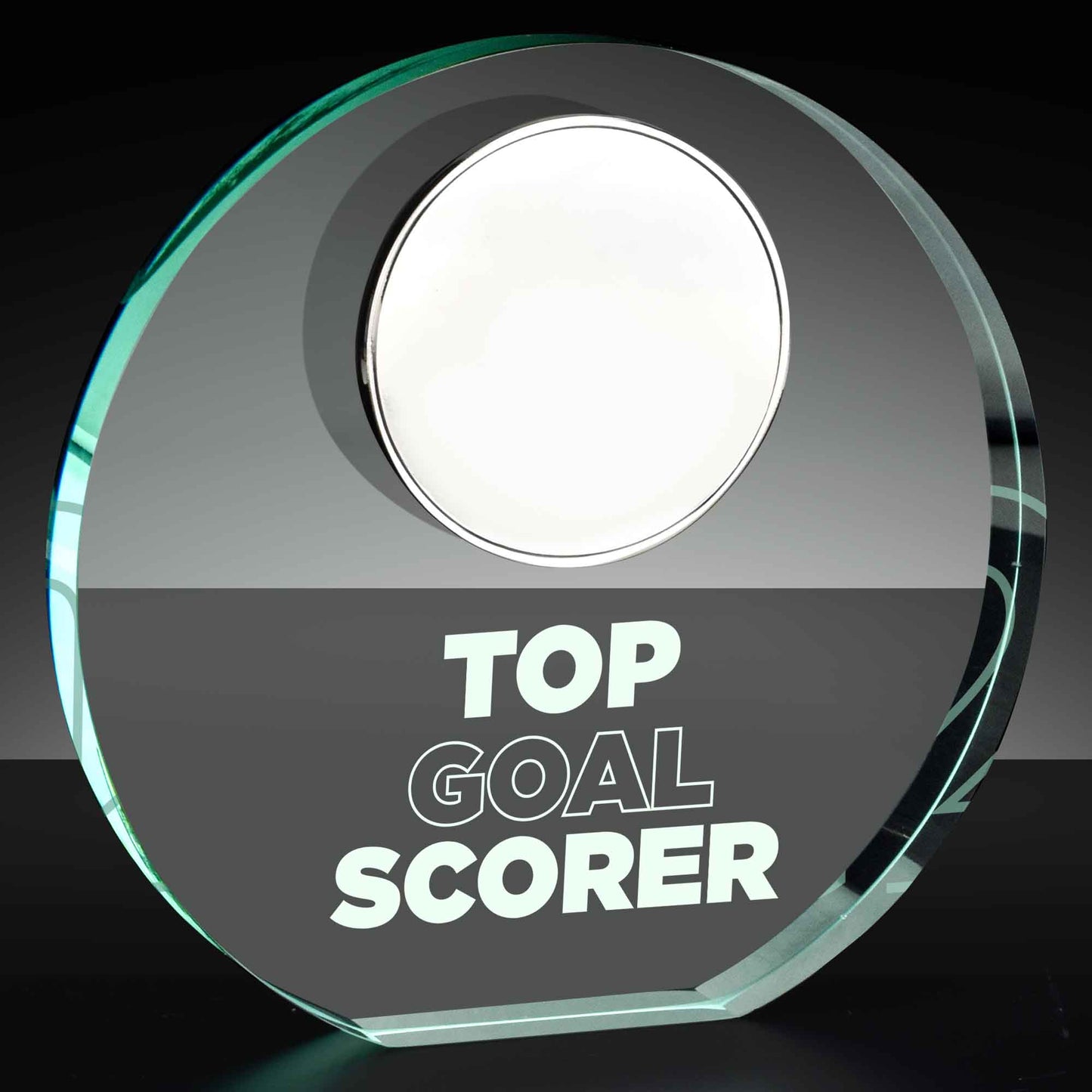 Poppy Top Goal Scorer Jade Glass 12cm (4 3/4")