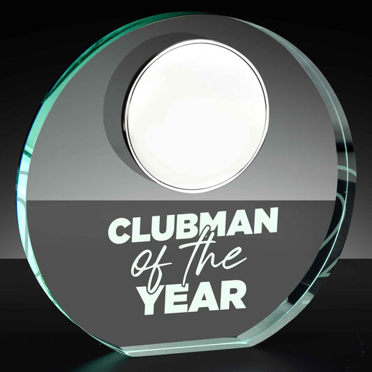 Poppy Clubman of the Year Jade Glass 12cm (4 3/4")