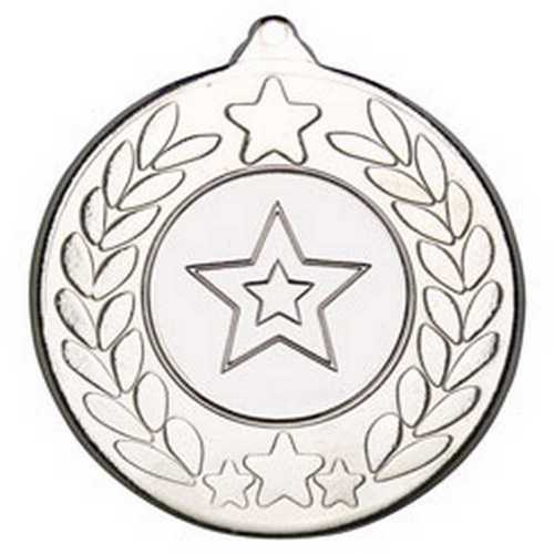 STARS AND WREATH MEDAL (1in CENTRE) BRONZE - 2in