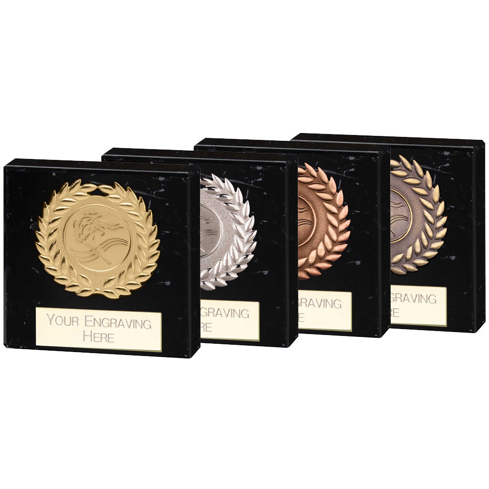 Tribute Wreath Medallion Marble Award