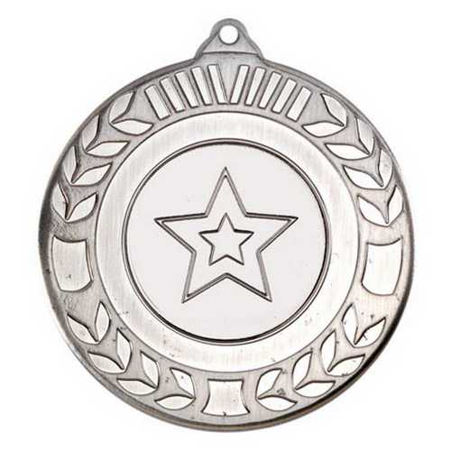 WREATH MEDAL (1in CENTRE) ANTIQUE GOLD - 2in