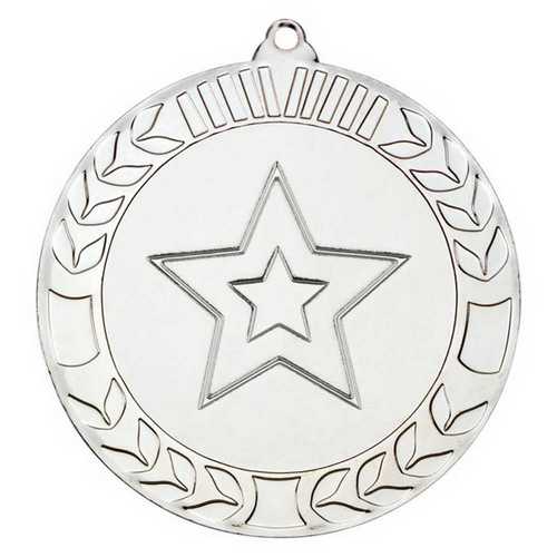 WREATH MEDAL (2in CENTRE) ANTIQUE GOLD - 2.75in