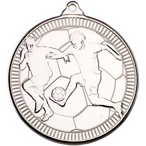 FOOTBALL 'MULTI LINE' MEDAL BRONZE - 2in