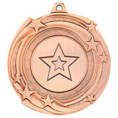 STAR CYCLONE MEDAL (1in CENTRE) BRONZE - 2in