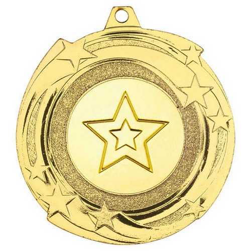 STAR CYCLONE MEDAL (1in CENTRE) BRONZE - 2in