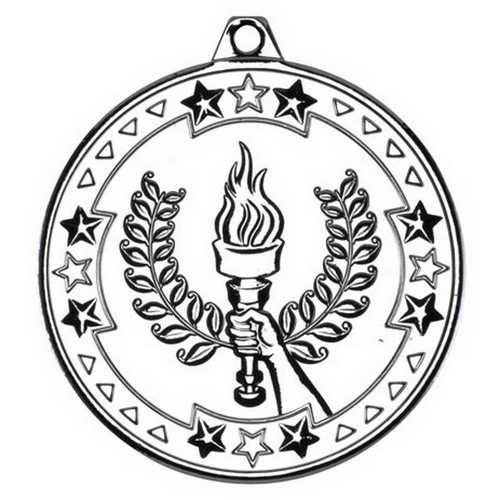 VICTORY TORCH TRI STAR MEDAL - BRONZE 2in