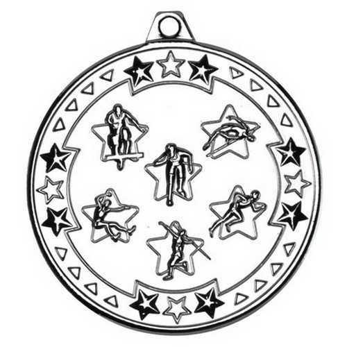 MULTI ATHLETICS TRI STAR MEDAL BRONZE - 2in