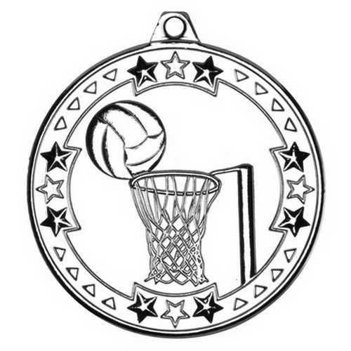 NETBALL TRI STAR MEDAL BRONZE - 2in