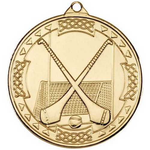 HURLING CELTIC MEDAL BRONZE - 2in
