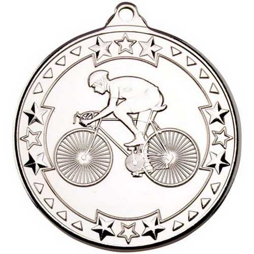 CYCLING TRI STAR MEDAL BRONZE - 2in