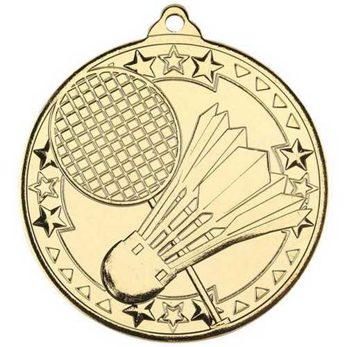 BADMINTON TRI STAR MEDAL BRONZE - 2in