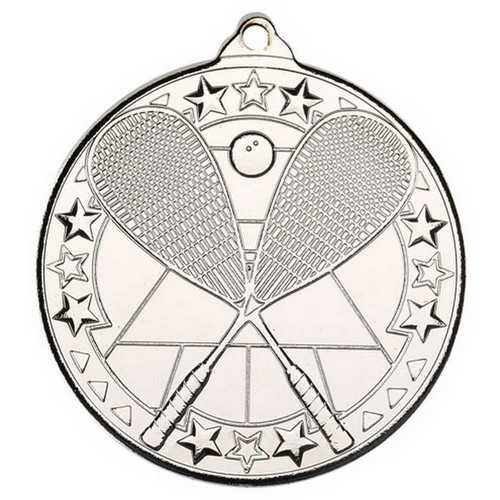 SQUASH TRI STAR MEDAL BRONZE - 2in