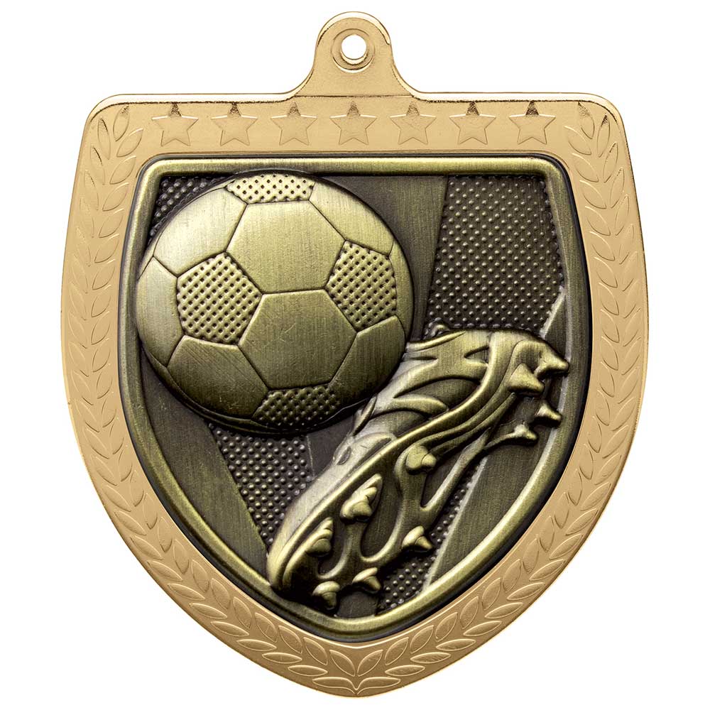 Cobra Football Boot & Ball Shield Medal