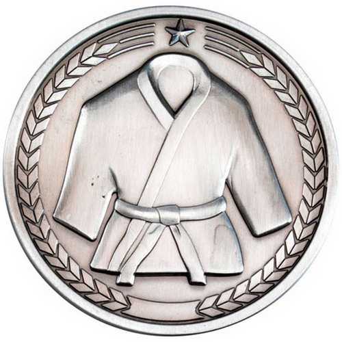 MARTIAL ARTS MEDALLION ANTIQUE GOLD - 2.75in