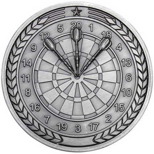 DARTS MEDALLION ANTIQUE GOLD - 2.75in