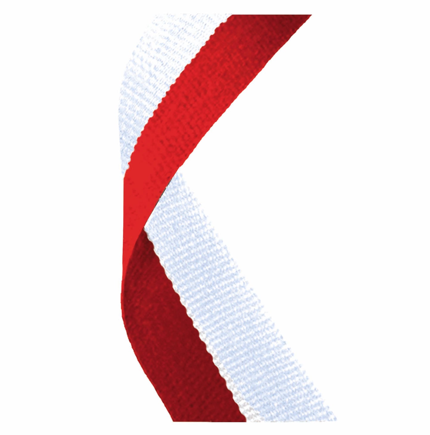 Red & White Medal Ribbon 76cm (30")