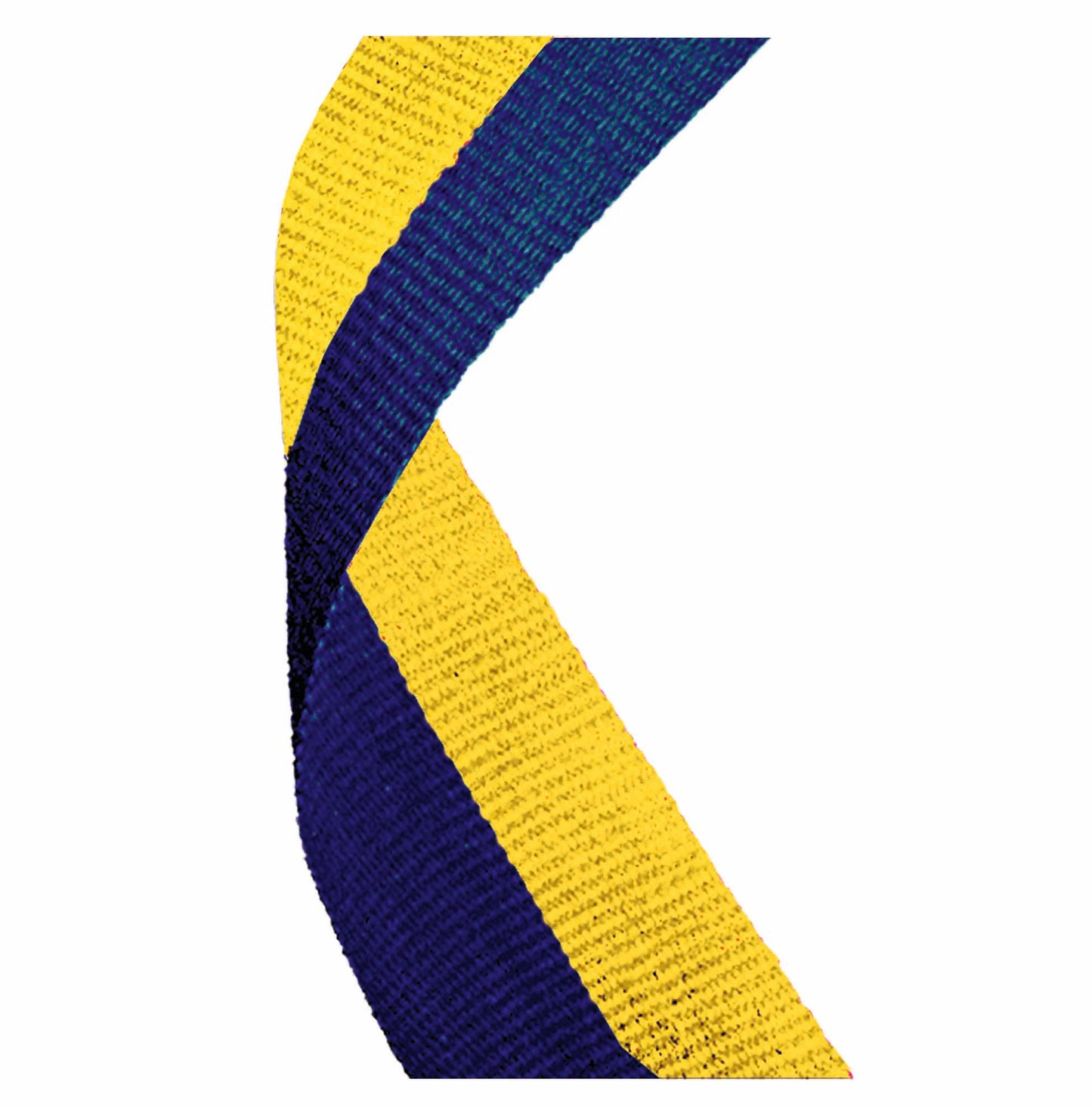 Blue & Yellow Medal Ribbon 76cm (30")