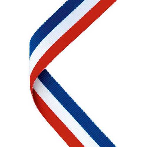 MEDAL RIBBON RED/WHITE/BLUE - 30 X 0.875in
