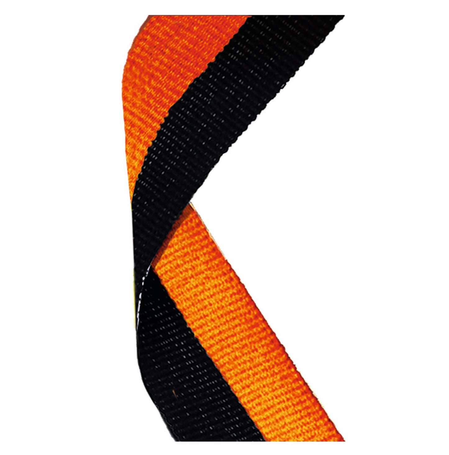 Black & Orange Medal Ribbon 76cm (30")