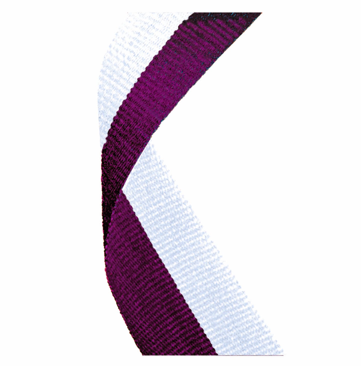 Maroon & White Medal Ribbon 76cm (30")