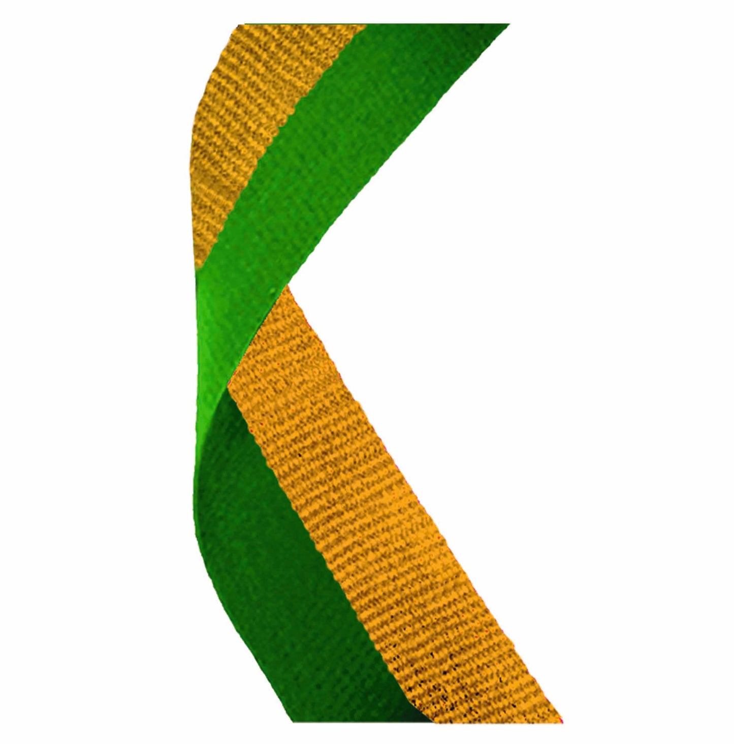 Green & Gold Medal Ribbon 76cm (30")
