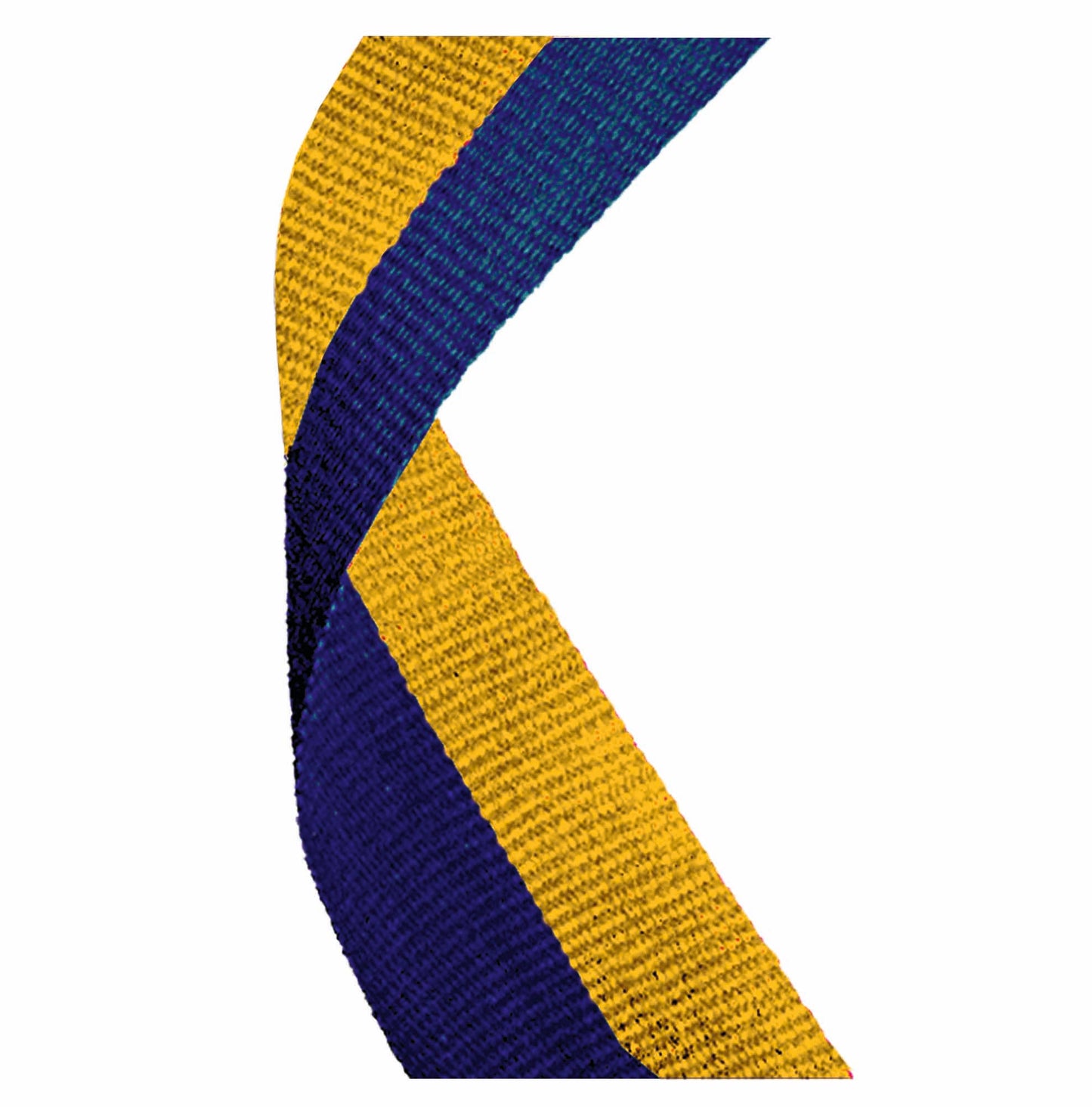 Blue & Gold Medal Ribbon 76cm (30")