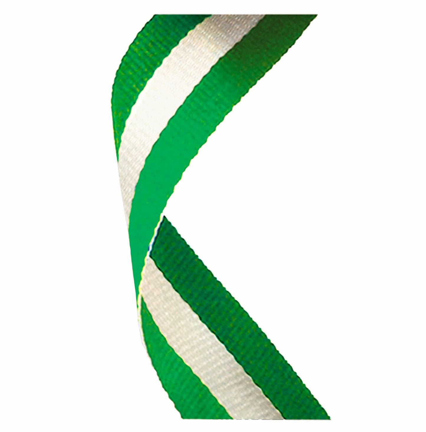 Green, White & Green Medal Ribbon 76cm (30")