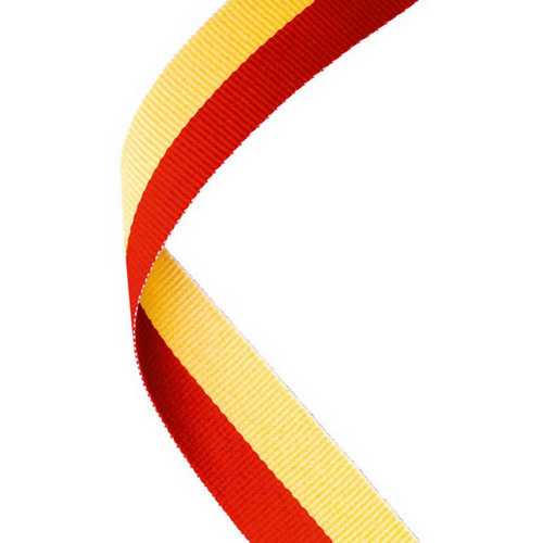 MEDAL RIBBON RED/YELLOW - 30 X 0.875in