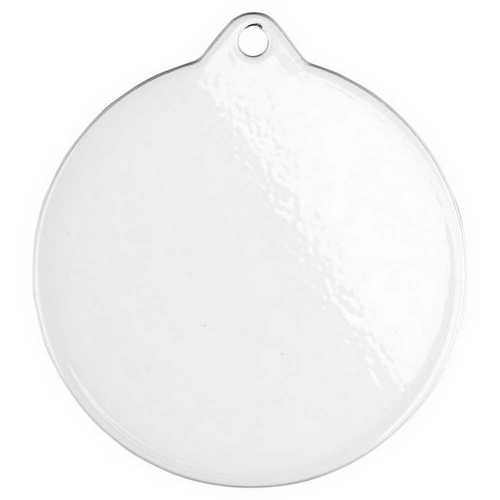 PLAIN WHITE ROUND MEDAL USED FOR SUBLIMATION - 2.75in