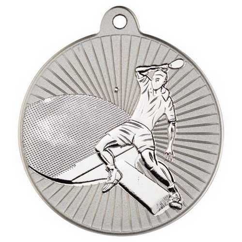 TABLE TENNIS TWO COLOUR MEDAL MATT SILVER/BRONZE - 2in