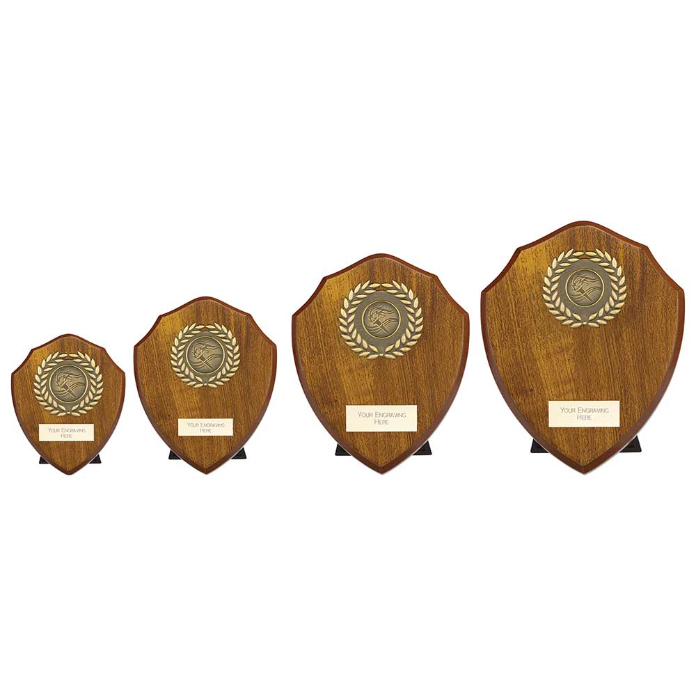 Reward Wreath Shield Walnut