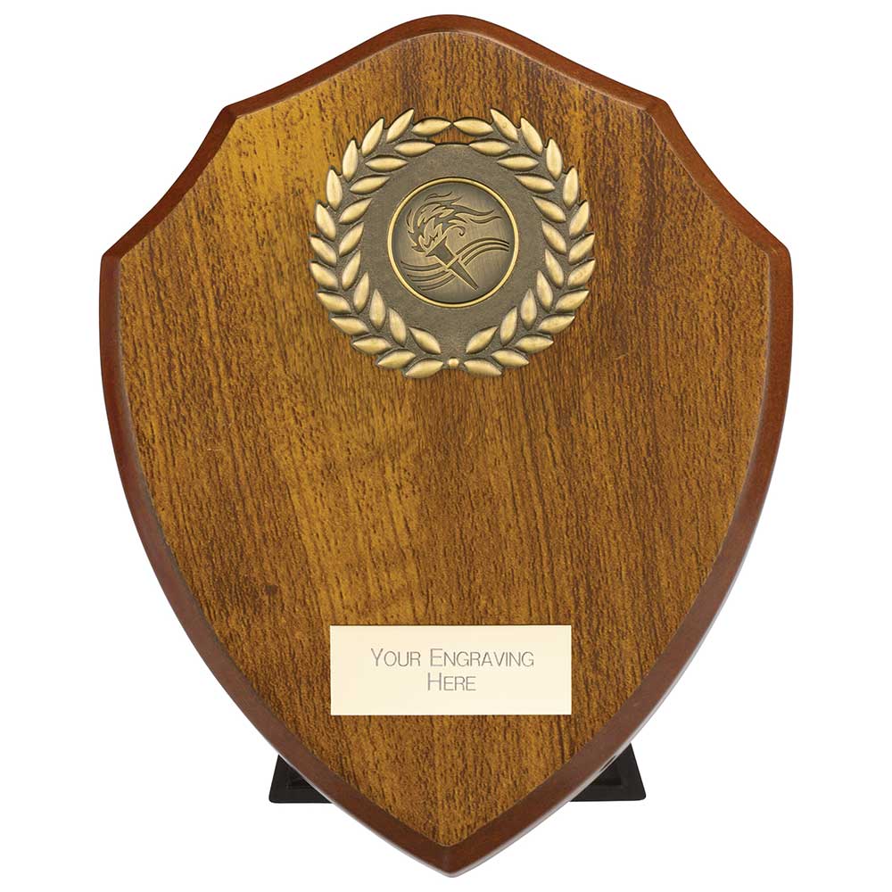 Reward Wreath Shield Walnut