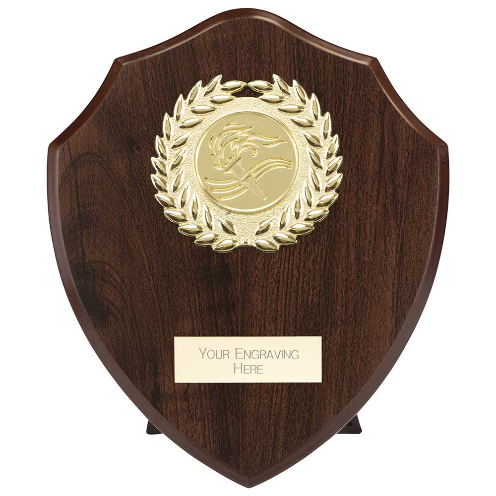 Reward Wreath Shield Mahogany