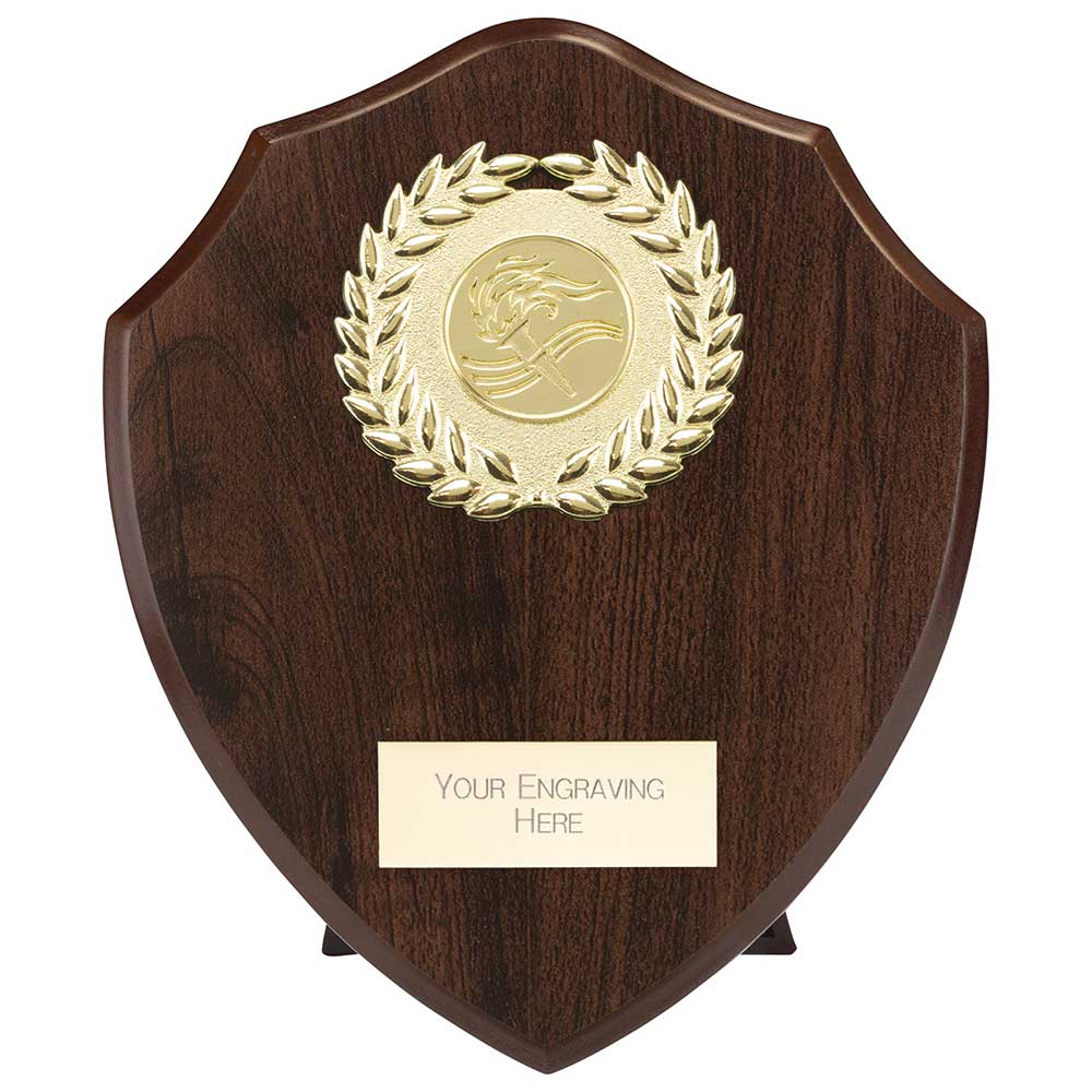 Reward Wreath Shield Mahogany