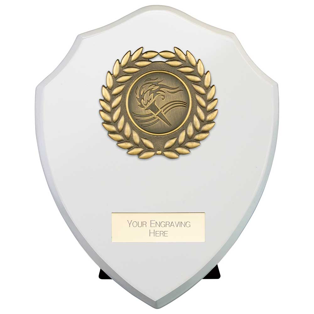 Reward Wreath Shield Arctic White