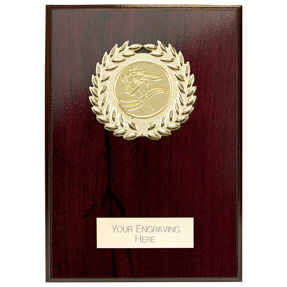 Reward Wreath Plaque Cracked Cherry