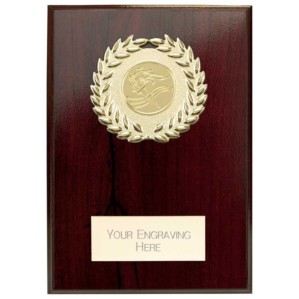 Reward Wreath Plaque Cracked Cherry
