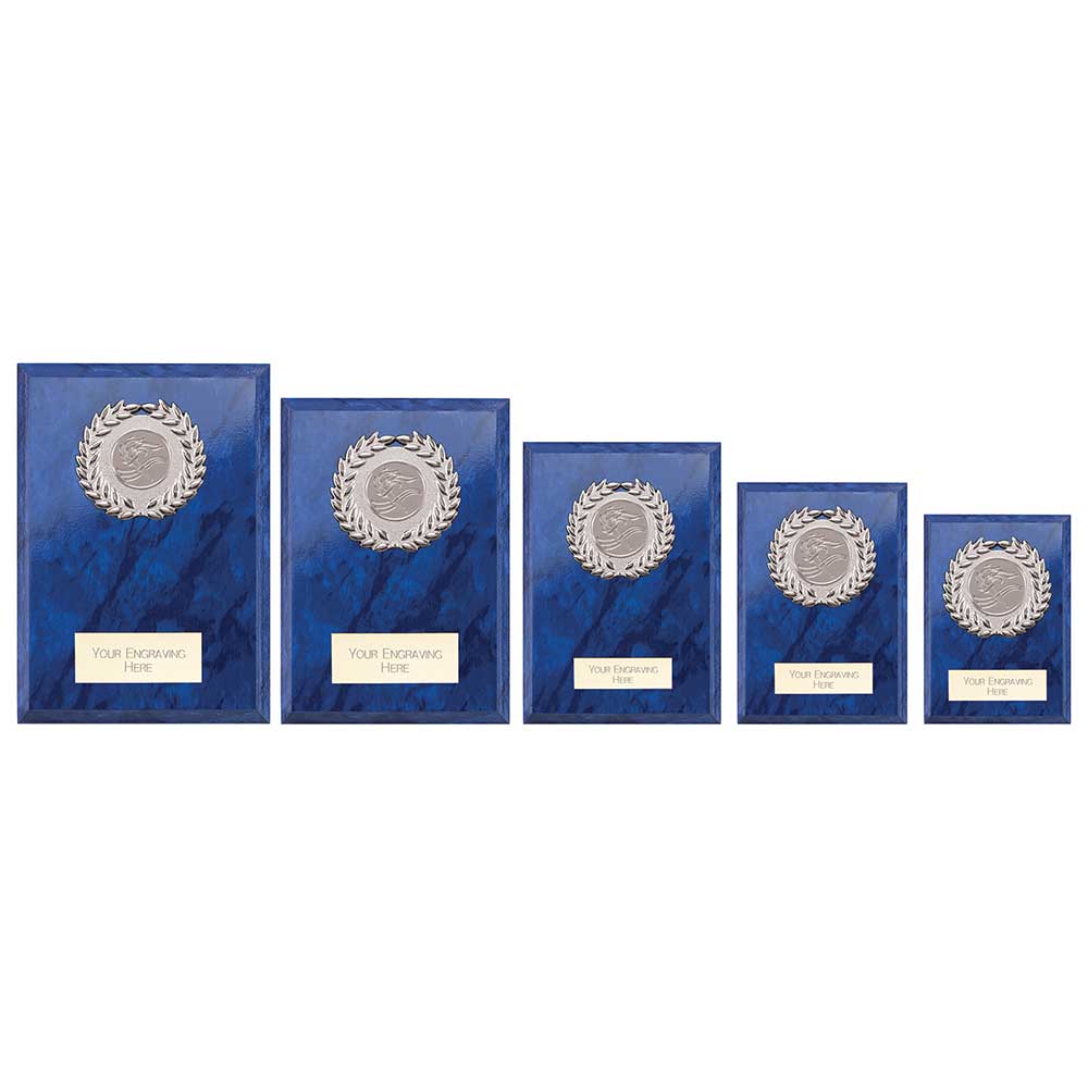 Reward Wreath Plaque Azure Blue