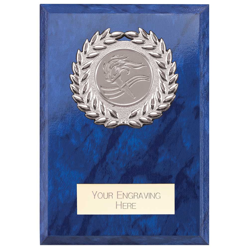 Reward Wreath Plaque Azure Blue