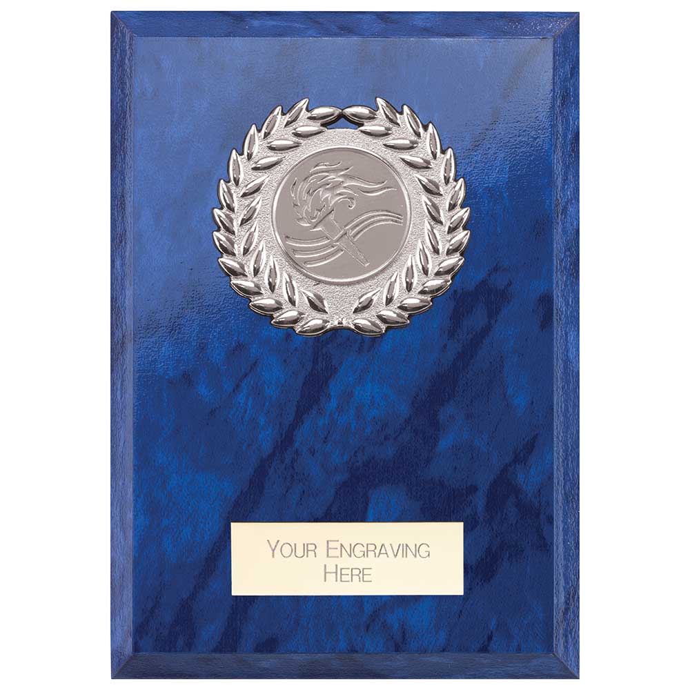 Reward Wreath Plaque Azure Blue