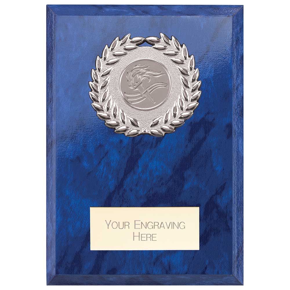 Reward Wreath Plaque Azure Blue